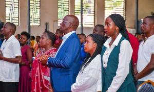 PS. DR. MAKOKHA ATTENDS CHURCH IN KITENGELA