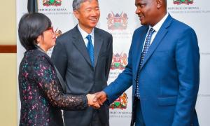 THE NATIONAL TREASURY CS JOHN MBADI MEETS THE MULTILATERAL COOPERATION CENTRE FOR DEVELOPMENT FINANCE CEO
